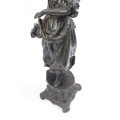 pereche de statuete Renaissance Revival. bronz patinat. Italia sec XIX